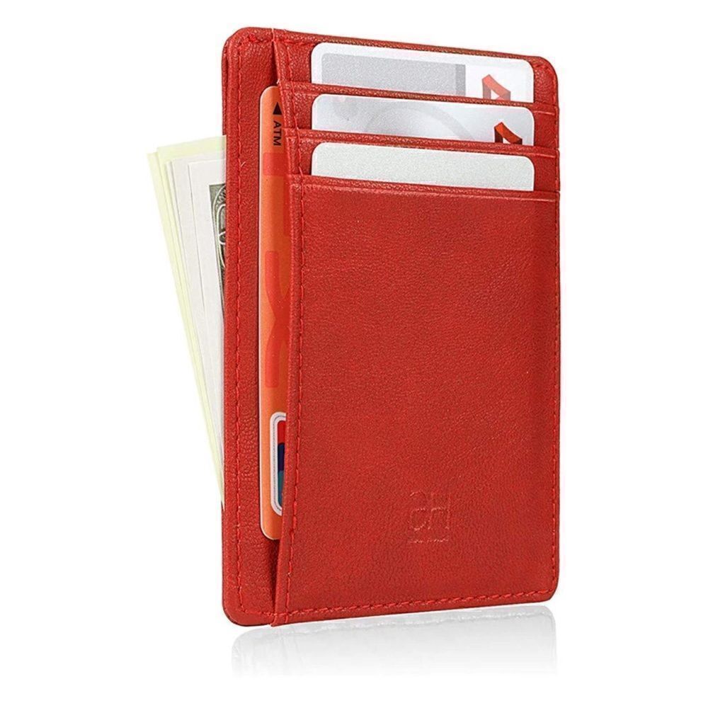Leather Compact Card Holder Wallet - Picture 3 of 4